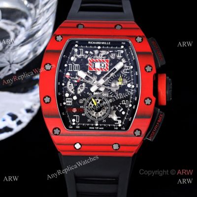 Swiss Replica Richard Mille RM011-fm Watch Red Demon Self winding Movement